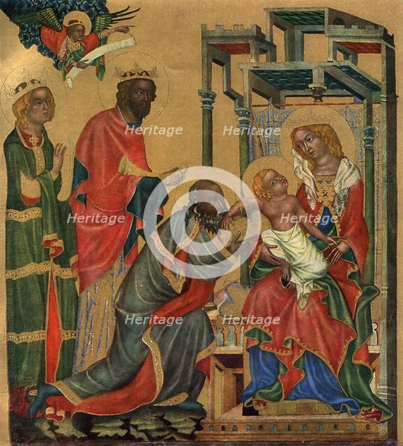 'The Adoration of the Magi', c1350 (1955).Artist: Master of the Vyssi Brod Altar