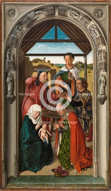 The Adoration of the Magi, c1445. Creators: Dieric Bouts, Workshop of Dieric Bouts.