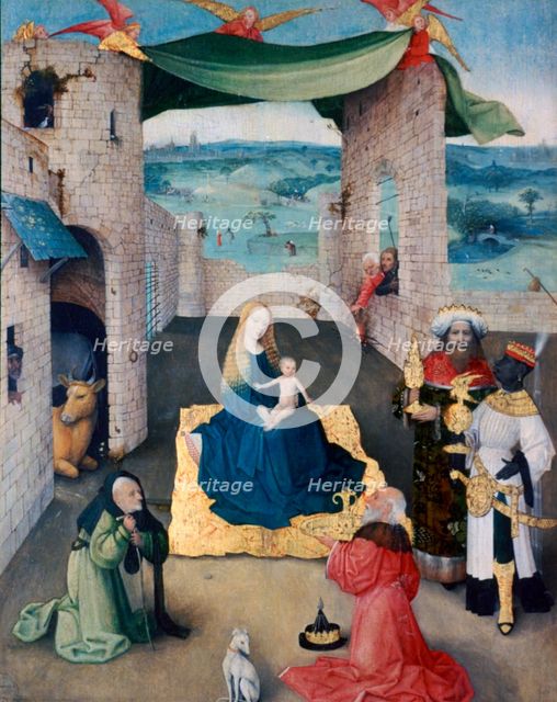 'The Adoration of the Magi', c1490.  Artist: Hieronymus Bosch