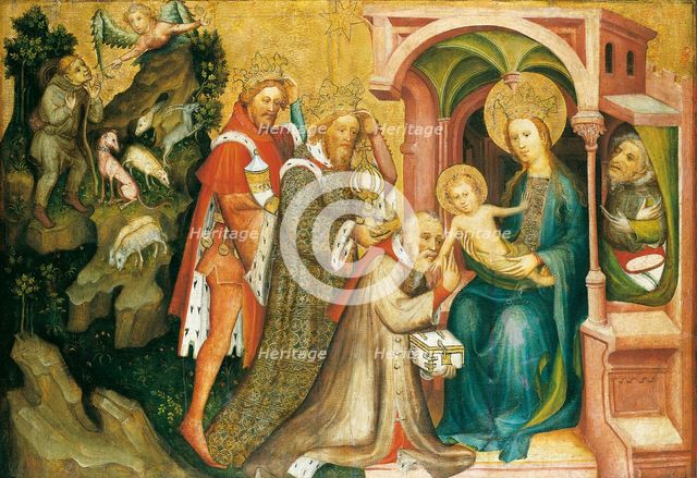 The Adoration of the Magi, c1400. Creator: Master of the Middle Rhine.