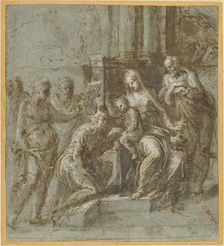 The Adoration of the Magi, c.1525. Creator: Biagio Pupini