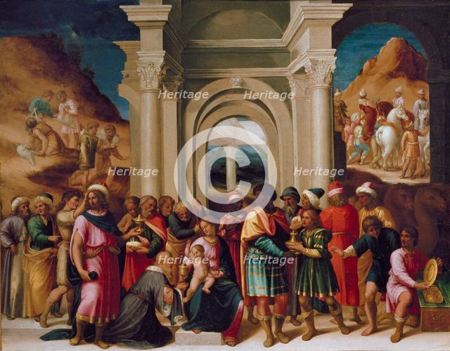 The Adoration of the Magi, c1530. Artist: Unknown.