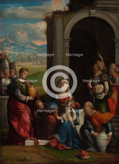 The Adoration of the Magi, c.1530-c.1540. Creator: Benvenuto Tisi da Garofalo.