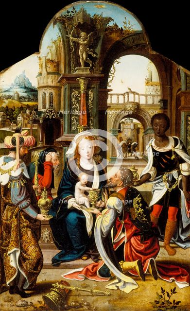 The Adoration of the Magi, c1530. Creator: Workshop of Pieter Coecke van Aelst.