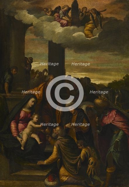 The Adoration of the Magi, c1610. Creator: Scarsellino.