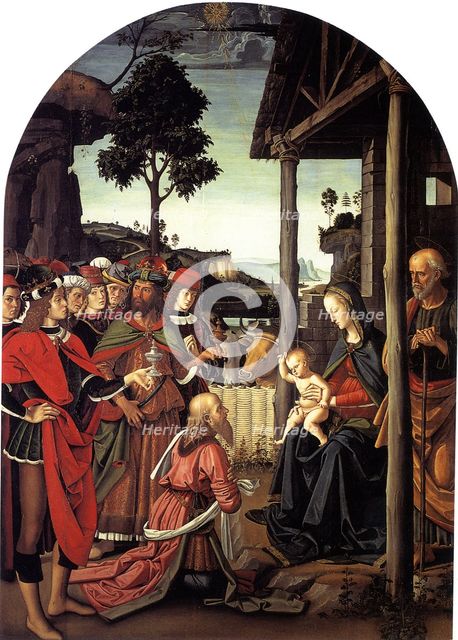 The Adoration of the Magi, ca. 1470-1480. Artist: Perugino (ca. 1450-1523)