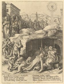 The Adoration of the Magi, ca. 1585. Creator: Hendrik Goltzius