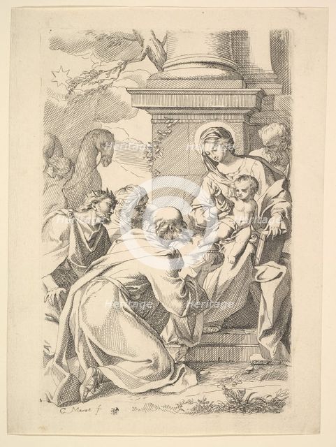 The Adoration of the Magi (copy in reverse). Creator: Carlo Maratti.