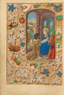The Adoration of the Magi; Crohin-La Fontaine Hours, (about 1480-1485?). Creators: Master of the Dresden Prayer Book, Workshop of the Master of the Dresden Prayer Book
