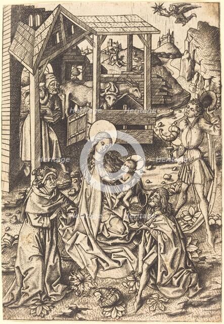 The Adoration of the Magi. Creator: Master ES.