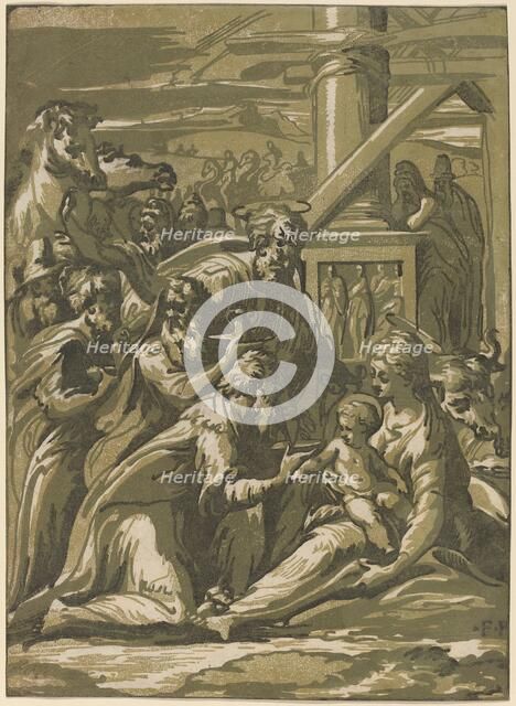 The Adoration of the Magi. Creator: Giuseppe Nicola Rossigliani.