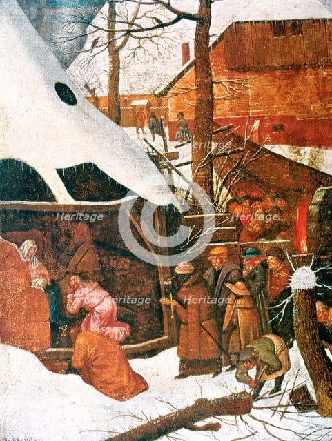 'The Adoration of the Magi' (detail), c1584-1638. Artist: Pieter Brueghel the Younger