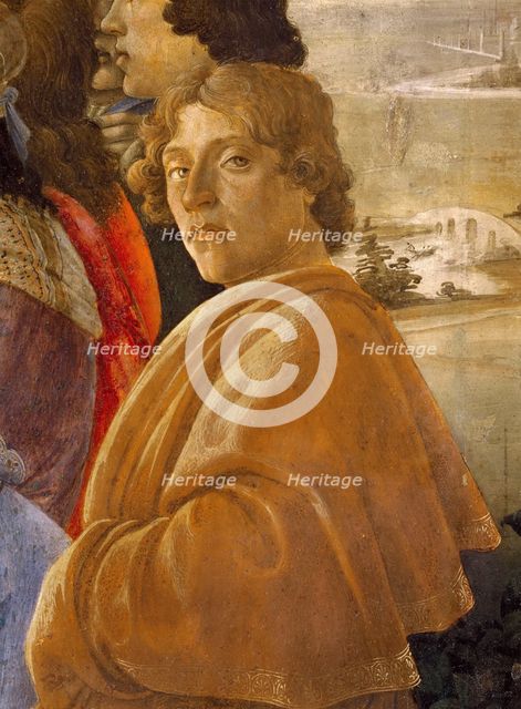 The Adoration of the Magi. Detail: Self-portrait.