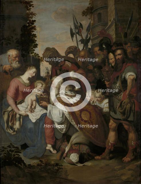 The Adoration of the Magi, early-mid 17th century. Creator: Artus Wolfordt.