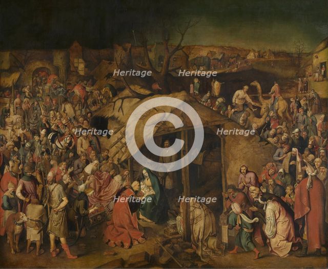 The Adoration of the Magi, First third of 17th cen.. Artist: Brueghel, Pieter, the Younger (1564-1638)