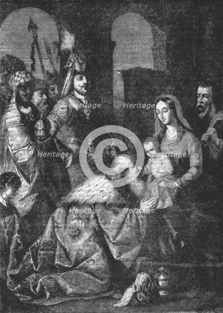 ''The Adoration of the Magi.-- from a painting by Zurbaran. Creator: Unknown.