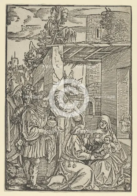 The Adoration of the Magi, from Ewangeli und Epistel, 1512. Creator: Hans Schäufelein the Elder.
