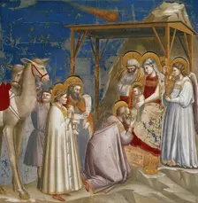 The Adoration of the Magi (From the cycles of The Life of Christ), 1304-1306. Creator: Giotto di Bondone (1266-1377)