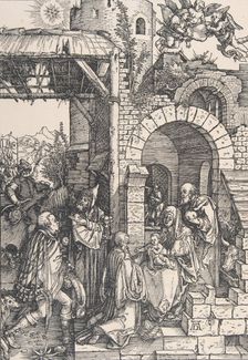 The Adoration of the Magi, from the series The Life of the Virgin, ca. 1502., ca. 1502. Creator: Albrecht Durer