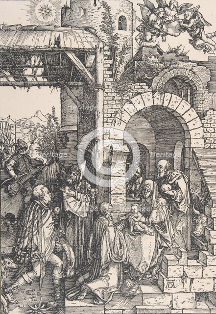 The Adoration of the Magi, from the series The Life of the Virgin, ca. 1502., ca. 1502. Creator: Albrecht Durer.