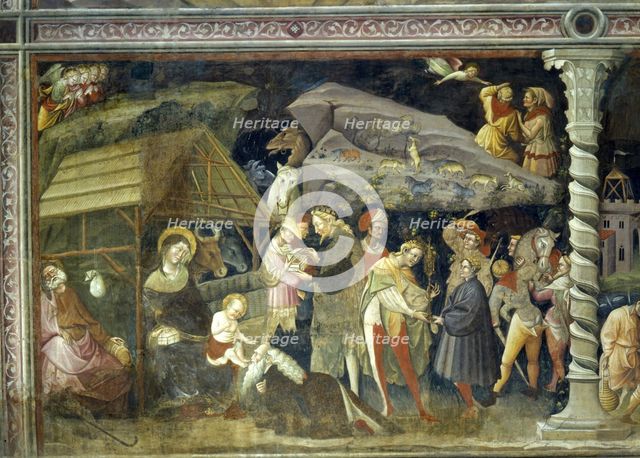 The Adoration of the Magi (Fresco from the Basilica di San Petronio).