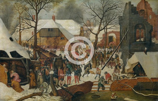 The Adoration of the Magi in the Snow, c1580-1630. Creator: Pieter Brueghel the Younger.