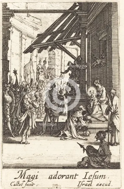 The Adoration of the Magi, in or after 1630. Creator: Jacques Callot.