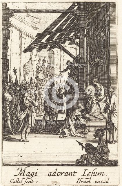 The Adoration of the Magi, in or after 1630. Creator: Jacques Callot.