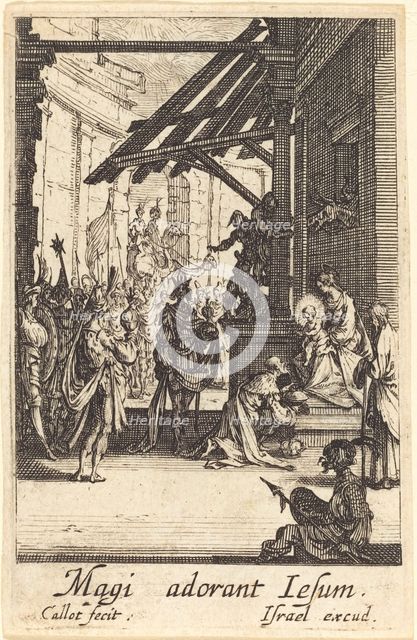 The Adoration of the Magi, in or after 1630. Creator: Jacques Callot.