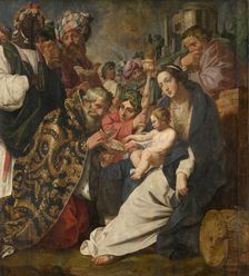 The Adoration of the Magi, late 16th-early 17th century. Creator: Abraham Janssens