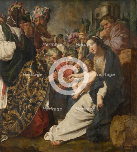 The Adoration of the Magi, late 16th-early 17th century. Creator: Abraham Janssens.