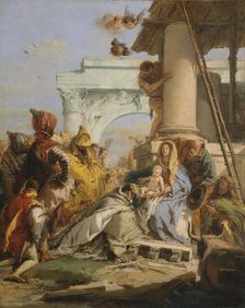 The Adoration of the Magi, late 1750s. Creator: Giovanni Battista Tiepolo