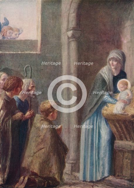 'The Adoration of the Magi', late 19th century, (1912). Artist: Robert Anning Bell.