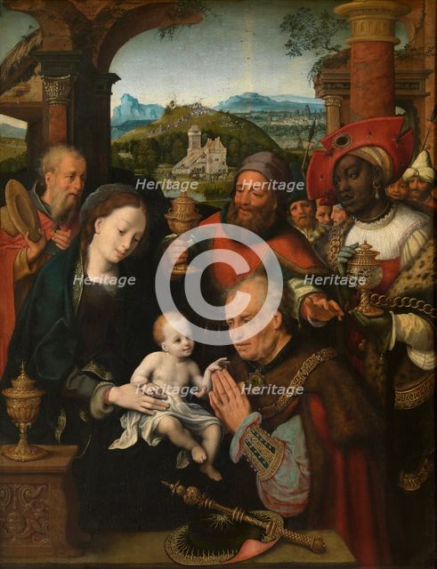 The Adoration of the Magi, mid-16th century. Creator: Cornelis van Cleve.