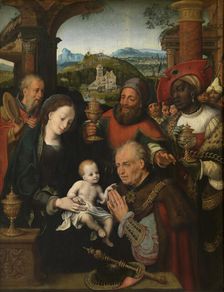 The Adoration of the Magi, mid-16th century. Creator: Cornelis van Cleve