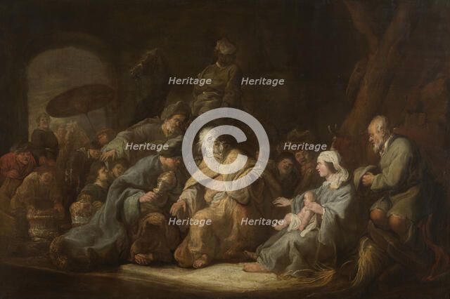 The Adoration of the Magi, mid-17th century. Creator: Benjamin Gerritz Cuyp.
