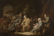 The Adoration of the Magi, mid-17th century. Creator: Benjamin Gerritz Cuyp