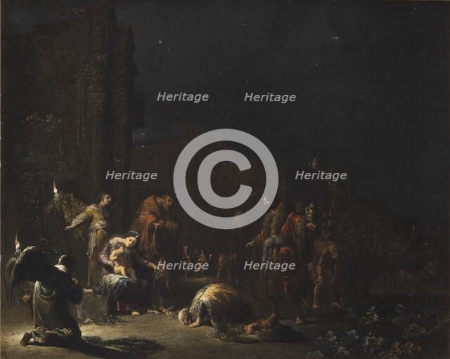 The Adoration of the Magi, Mid of 17th century. Creator: Bramer, Leonaert (1596-1674).