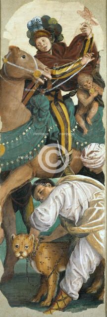 The Adoration of the Magi (Right panel), 1541-1542. Creator: Ferrari, Gaudenzio (ca 1477-1546).