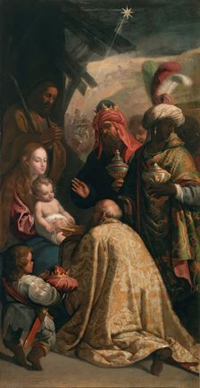 The Adoration of the Magi, second quarter of the 17th century. Creator: Disciple of Eugenio Cajés