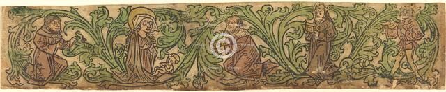 The Adoration of the Magi Set in a Border, c. 1480. Creator: Unknown.