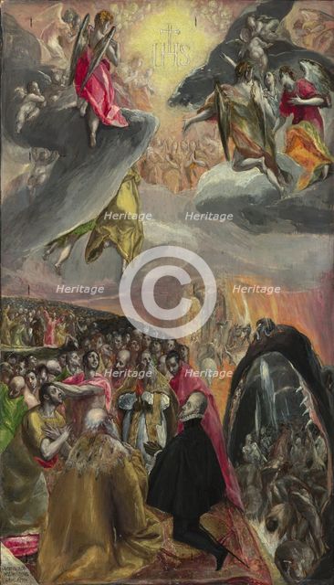 The Adoration of the Name of Jesus, 1570s. Artist: El Greco, Dominico (1541-1614)