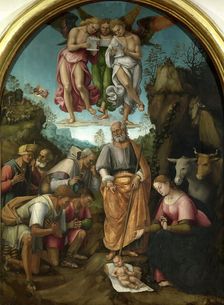 The Adoration of the Shepherds, 1521. Creator: Signorelli, Luca (ca 1441-1523)