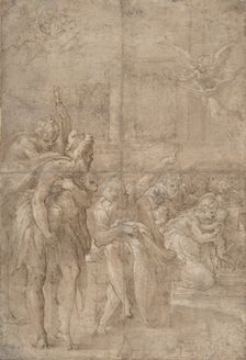 The Adoration of the Shepherds, 1524-27. Creator: Parmigianino