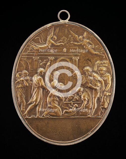 The Adoration of the Shepherds, 1530s. Creator: Valerio Belli.