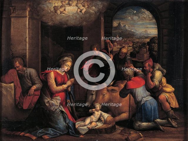 The Adoration of the Shepherds, 1536-1537. Artist: Garofalo, Benvenuto Tisi da (1481-1559)