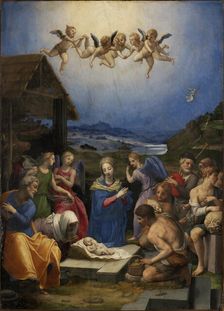The Adoration of the Shepherds, 1539-1540. Creator: Bronzino, Agnolo (1503-1572)