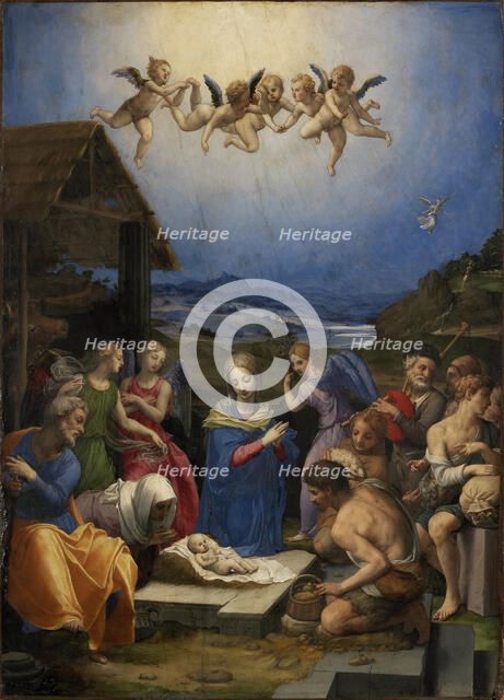 The Adoration of the Shepherds, 1539-1540. Creator: Bronzino, Agnolo (1503-1572).