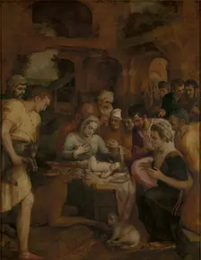 The Adoration of the Shepherds, 1568. Creator: Frans Floris