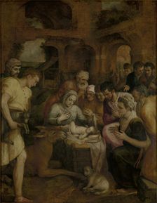 The Adoration of the Shepherds, 1568. Creator: Frans Floris